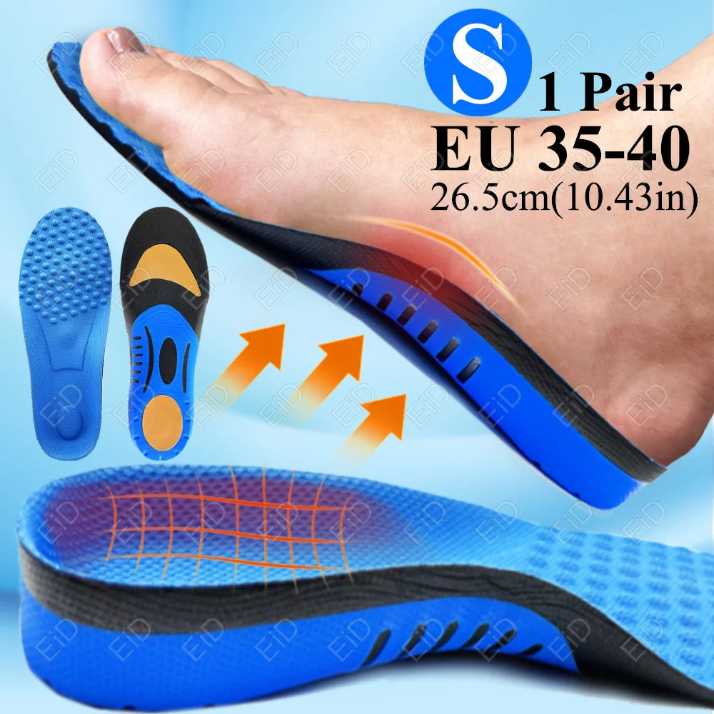 Semelles orthopédiques en gel de qualité supérieure unisexe, pied plat 4WD, semelle de santé pour chaussures, insertion de coussin de soutien de la voûte plantaire pour fasciite plantaire