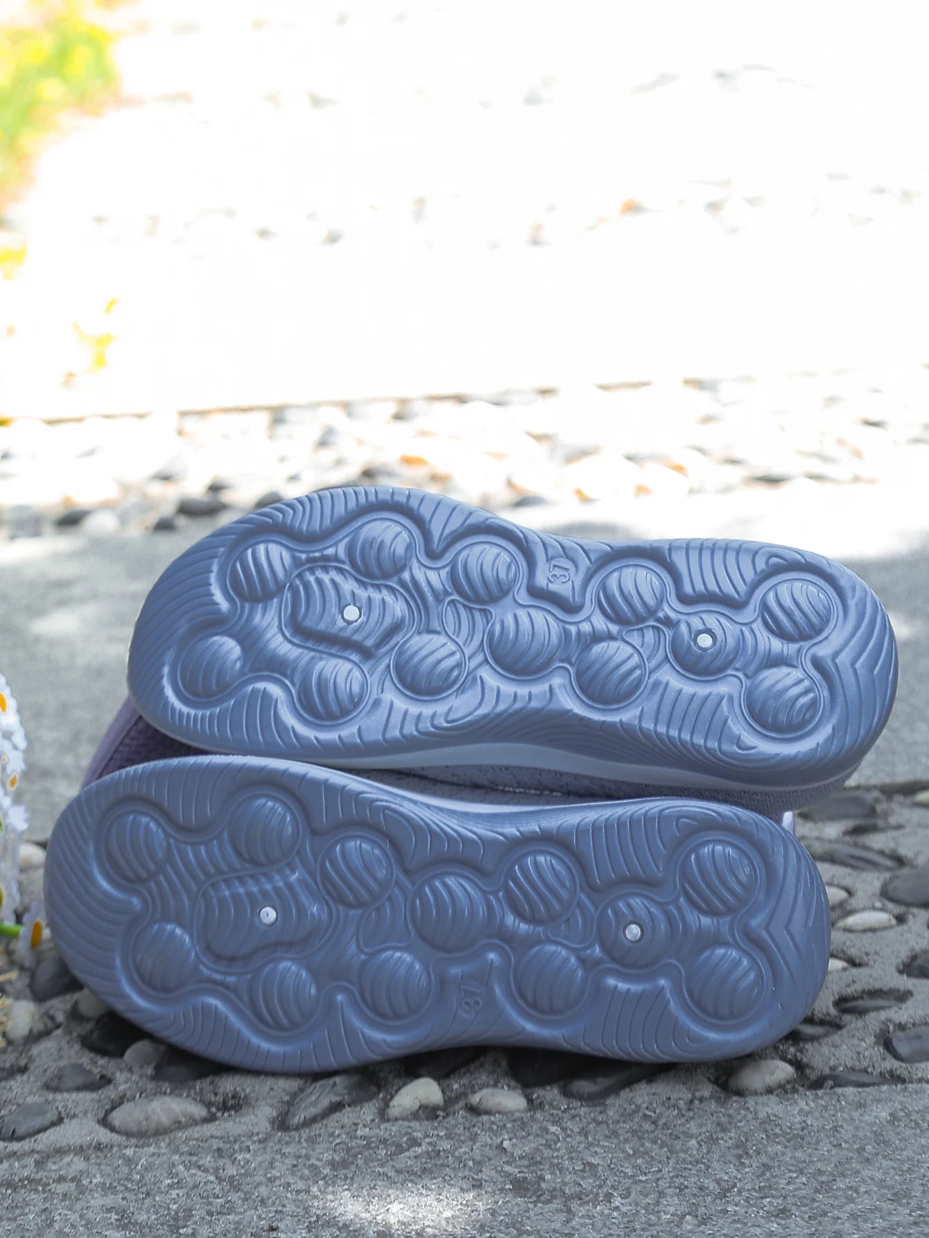 Chaussures orthopédiques pour femmes, chaussures de marche en tricot, respirantes, à enfiler, mocassins souples, baskets compensées antidérapantes, chaussures décontractées confortables