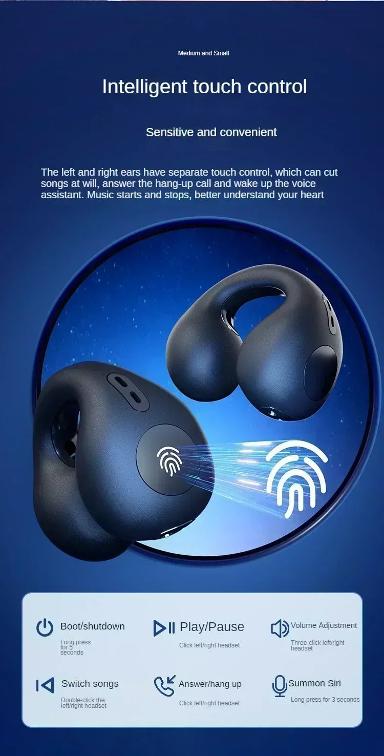 Écouteurs sans fil Bluetooth T75 TWS, contrôle tactile, écouteurs de sport, casque de musique, iPhone, téléphones Xiaomi, originaux