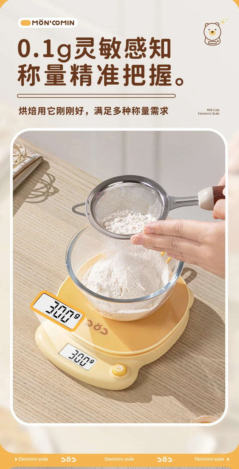 Balance électronique de cuisine, balance alimentaire domestique de haute précision, petite balance électronique de précision, usage domestique