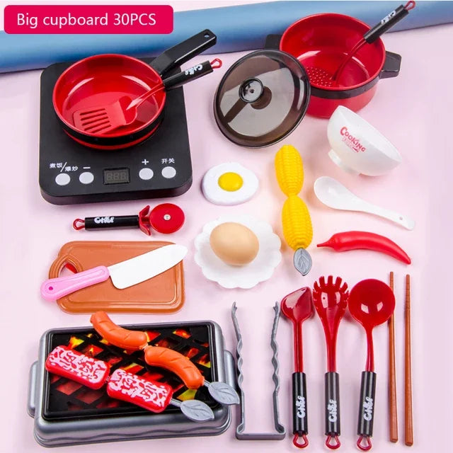Ensemble de jouets de cuisine pour enfants filles, cuisine pour bébé, coupe de fruits, ustensiles de cuisine, Simulation éducative pour enfants, jeu de Simulation