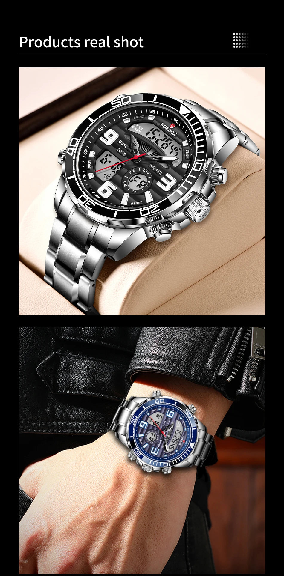 LIGE-Montre-bracelet à quartz pour homme, marque de luxe supérieure, sport, militaire, chronographe, date, numérique, horloge