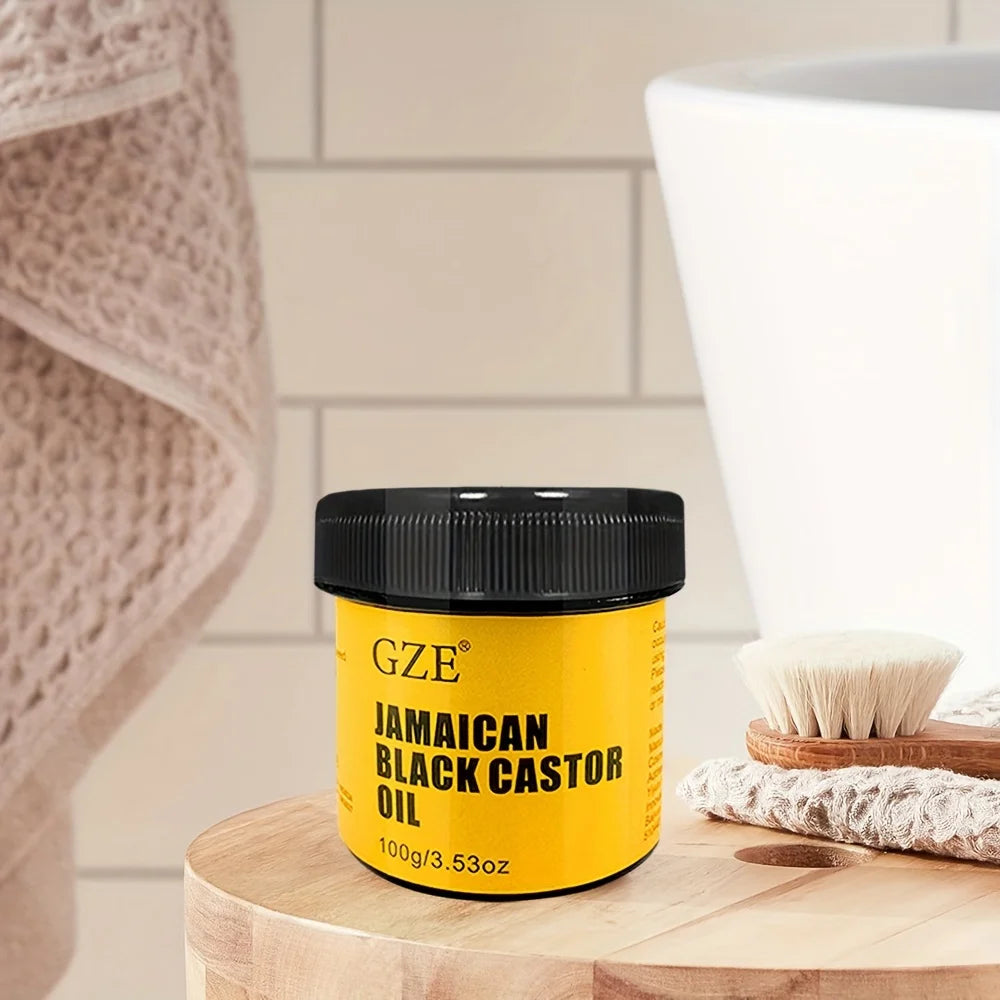 GZE JAMAICAN Huile de ricin noire pure pressée à froid pour la croissance des cheveux, l'hydratation de la peau et la santé du cuir chevelu - Promotion des cheveux épais