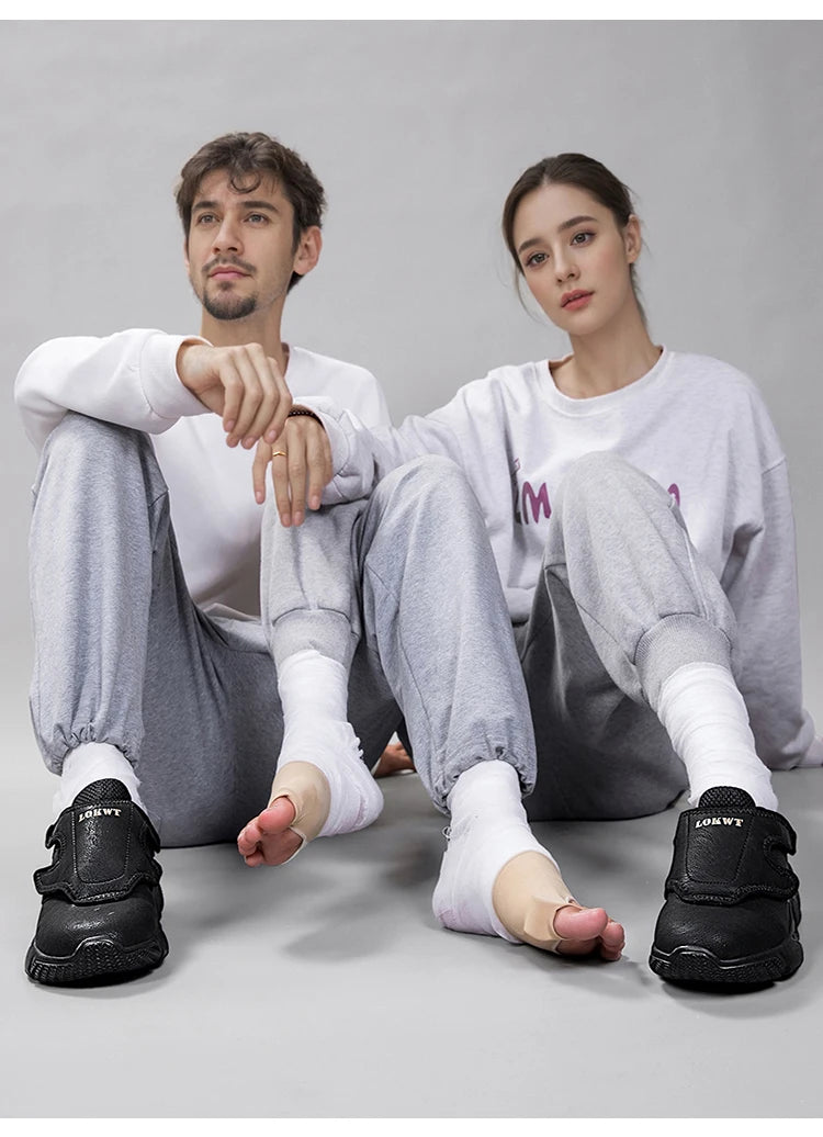 Chaussures pour personnes âgées diabétiques avec fermeture à crochet et boucle pour pieds larges, baskets orthopédiques légères pour œdèmes avec soutien de la voûte plantaire haute