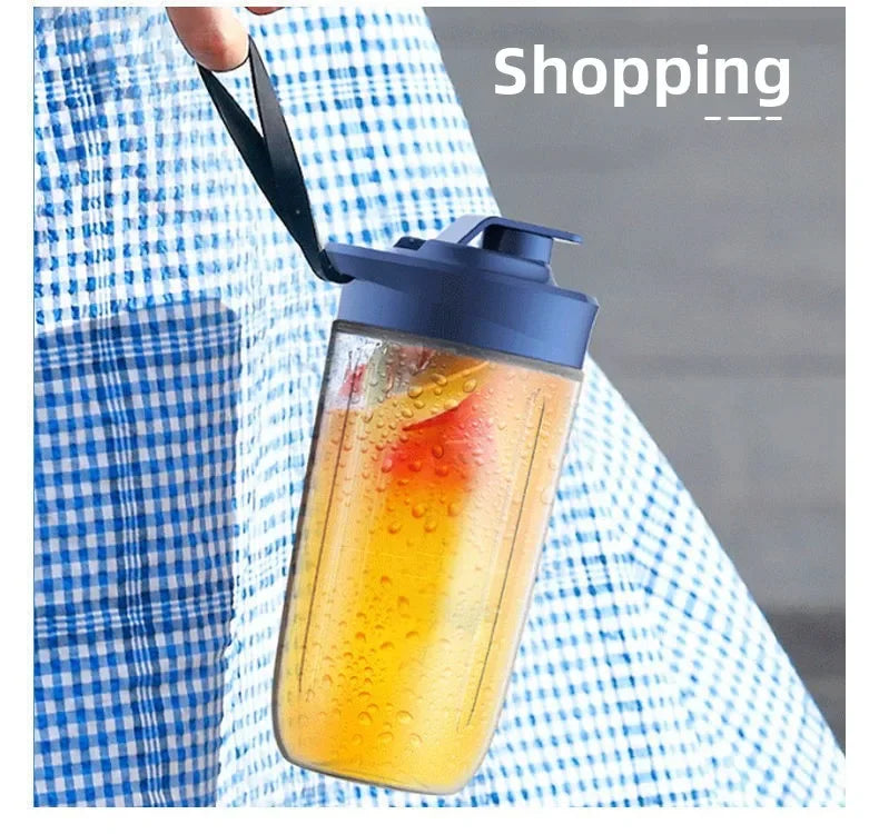 Mélangeurs de jus de fruits portables, Mini bouteille électrique personnelle d'été, USB, 6 lames, presse-agrumes, Machine pour la cuisine