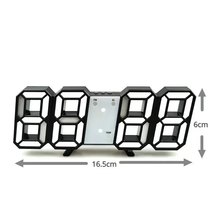 Décoration numérique pour chambre à coucher, montres de bureau, horloge murale Led, alarme de salon, maison moderne et décoration, décor de Table électronique
