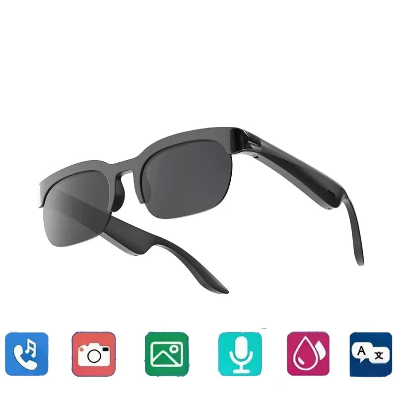 Lunettes Intelligentes Lenovo 2026 : Nouvelle Traduction IA, Conversation Bluetooth, Enregistrement, Écoute Musicale – Lunettes de Soleil Intelligentes pour Hommes et Femmes