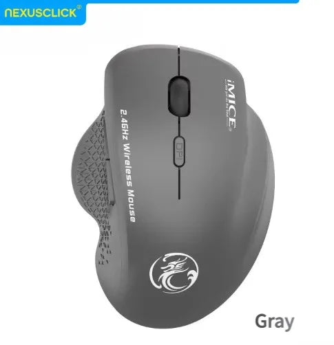 Souris sans fil NexusClick 2.4G à clic silencieux, 3 DPI réglables, 6 boutons, économie d'énergie, USB Plug and Play, pour ordinateur portable, bureau, jeux
