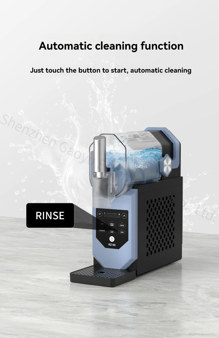 Machine à cônes de neige couvertes, automatique et silencieuse, pour la maison, 3 en 1, Milkshake, Smoothies, boissons glacées, réservoir détachable de 2l