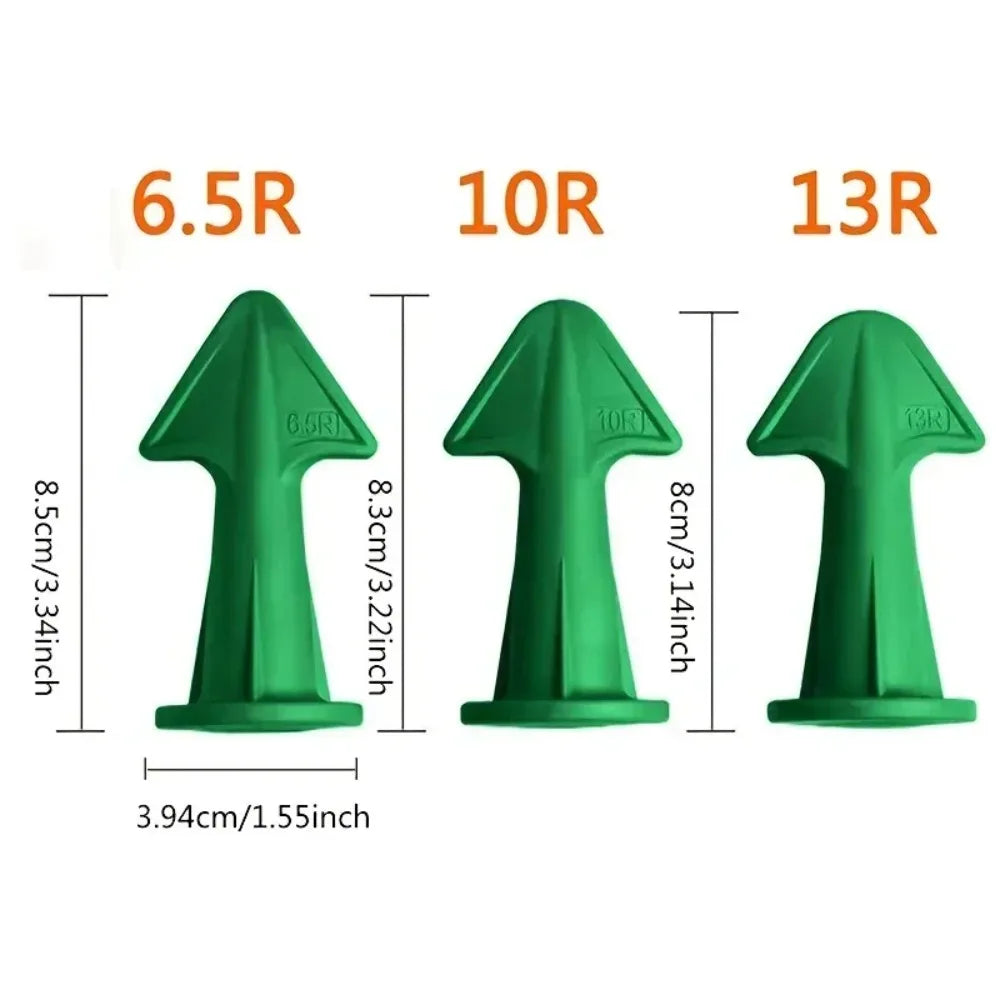 Buse de mastic en Silicone multifonctionnelle, grattoir, outils de calfeutrage au sol, Kit de buses de mastic en Silicone, ensemble d'amélioration de l'habitat A, 3 pièces
