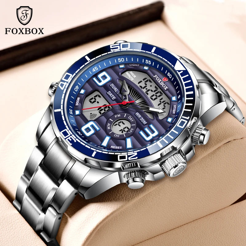 LIGE-Montre-bracelet à quartz pour homme, marque de luxe supérieure, sport, militaire, chronographe, date, numérique, horloge