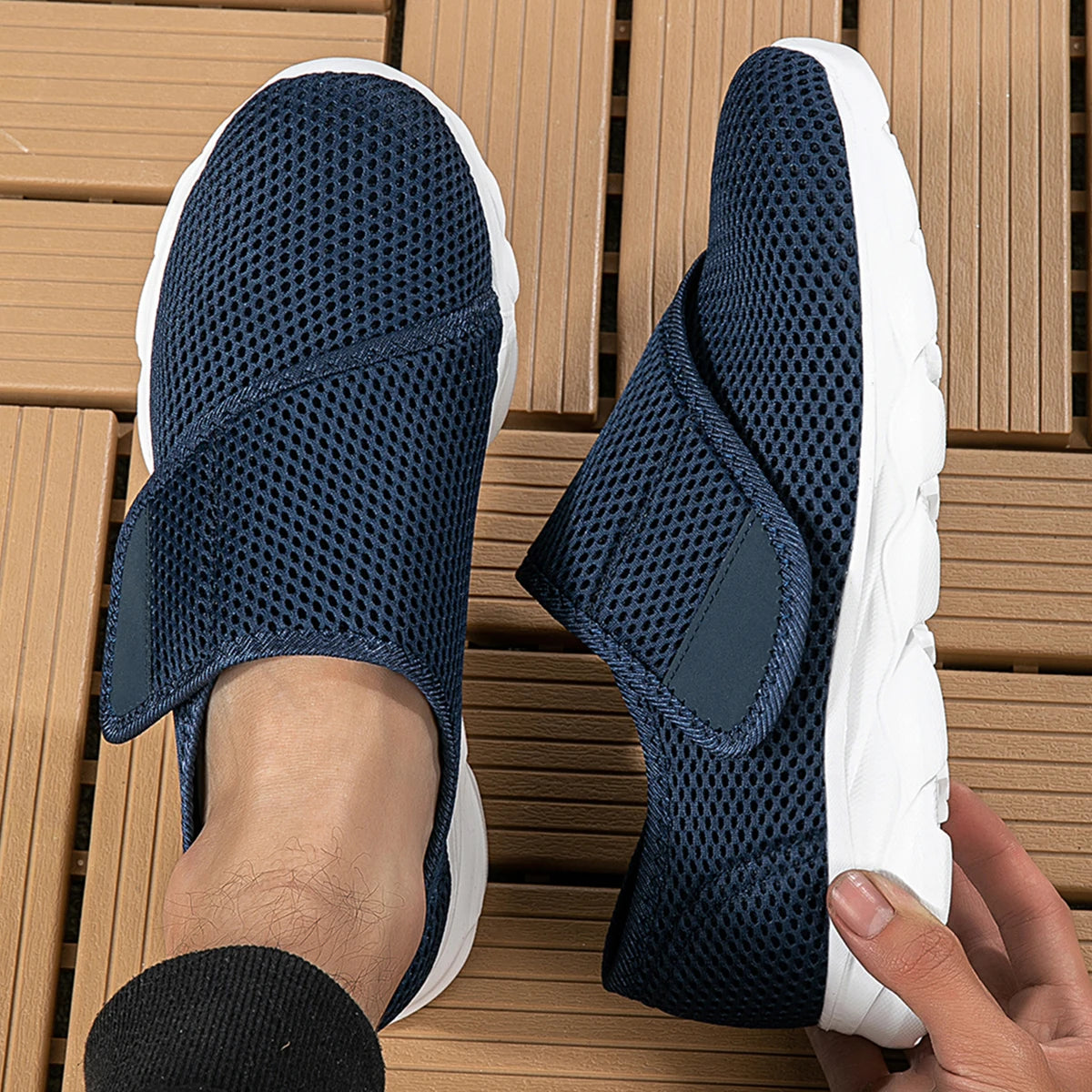 Chaussures orthopédiques décontractées pour pieds larges, gonflées, réglage de l'éversion du pouce, chaussures de marche pour diabétiques, souples et confortables, nouvelle collection
