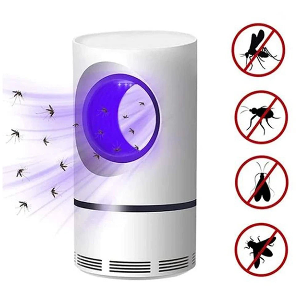 1 PC électrique mouche insectes moustique tueur lumière LED piège lampe de contrôle petite pravage avec alimentation USB et adaptateur
