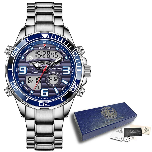 LIGE-Montre-bracelet à quartz pour homme, marque de luxe supérieure, sport, militaire, chronographe, date, numérique, horloge