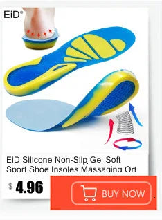 Semelles orthopédiques en gel de qualité supérieure unisexe, pied plat 4WD, semelle de santé pour chaussures, insertion de coussin de soutien de la voûte plantaire pour fasciite plantaire