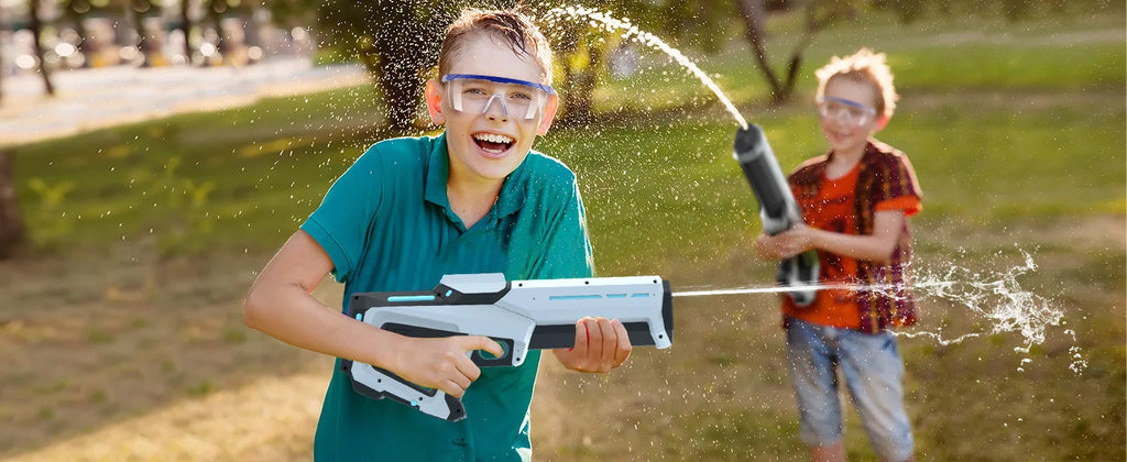 Pistolets à eau électriques pour adultes, puissant gicleur, aspiration automatique d'eau, jouet de plage en plein air d'été, cadeau pour enfants