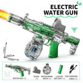 Pistolet à eau électrique avec simulation de tir et de recul, jouet pour enfants, pistolet à eau automatique avec capteur lumineux, jouet d'été pour la plage et les activités de plein air